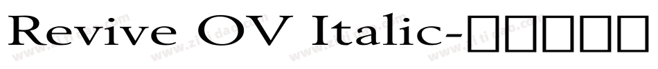 Revive OV Italic字体转换